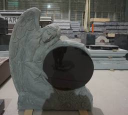 Weeping angel - Jet Black round tablet