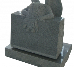 Weeping angel - rectangular tablet - Gray granite