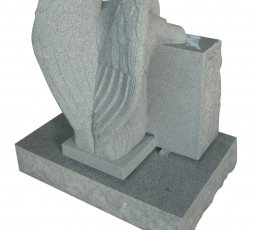 Weeping angel (back) - rectangular tablet - Gray granite