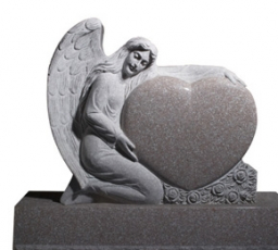 Angel holding heart