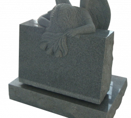 Weeping angel - rectangular tablet - Gray granite
