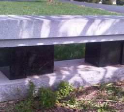 Cremation bench with