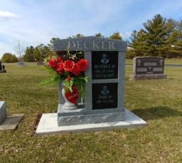 Cremation columbarium - 2 person with lasered niche fronts