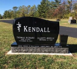 Carmel-Kendall-front - Jet Black Granite