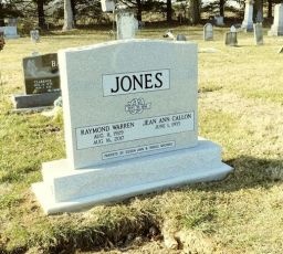 Hurricane Cemetery - Jones, Raymond & Jean