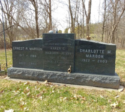 Carmel Cemetery - Maroon - American black granite